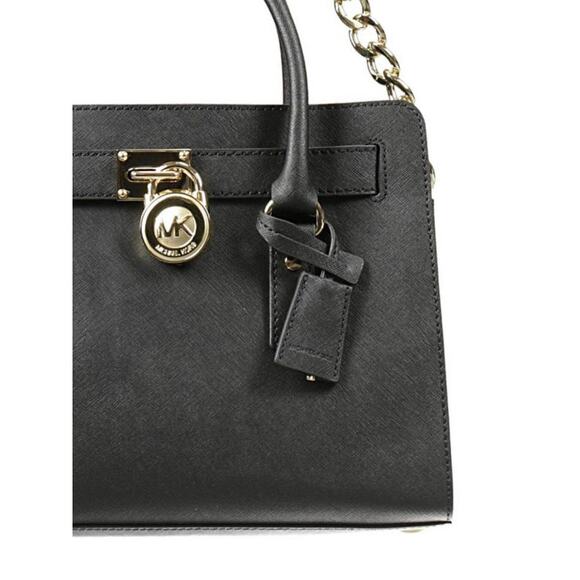 Michael Kors Hamilton Saffiano Bag Black - Picture 3 of 12